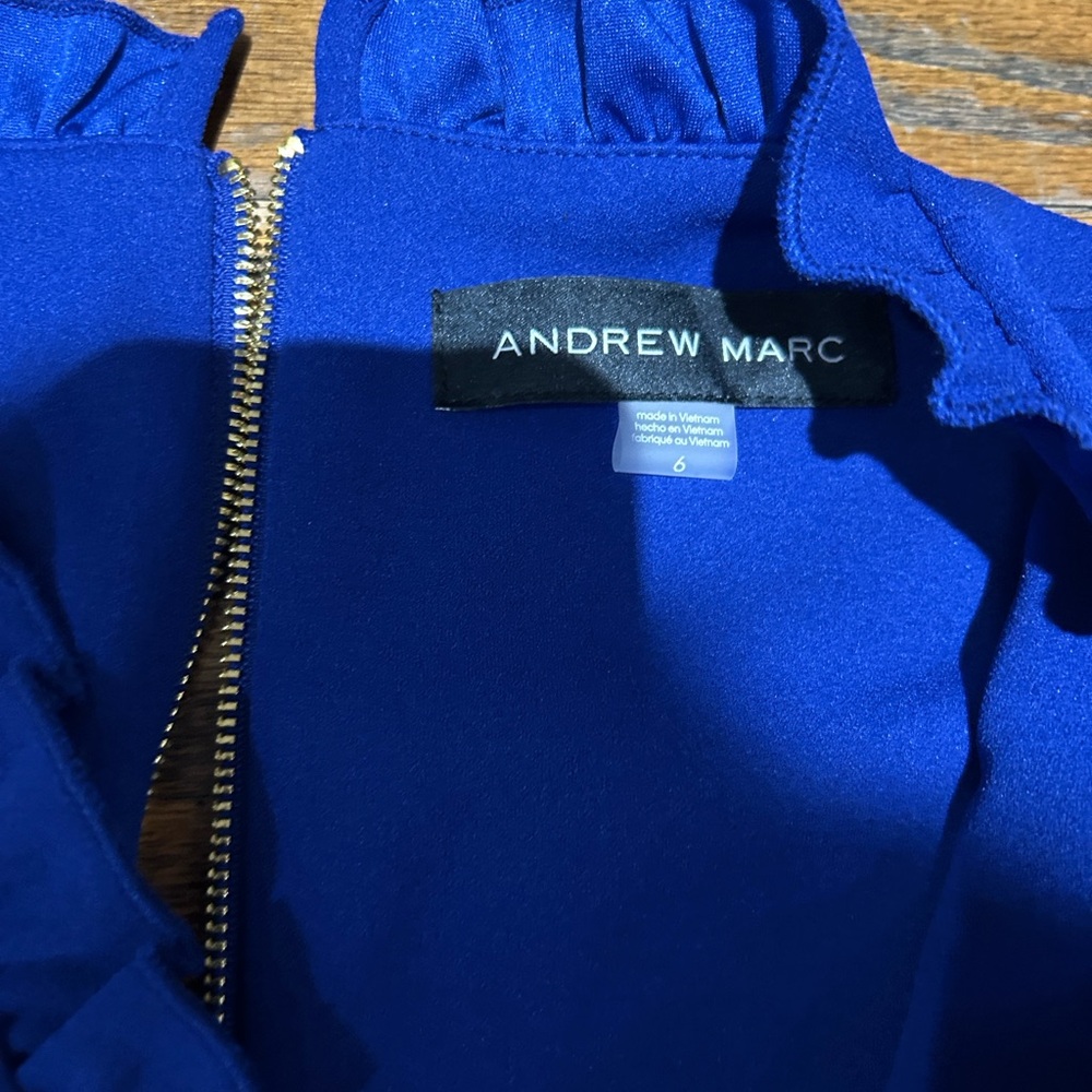 Andrew Marc Vibrant Blue Jumpsuit - Picture 4 of 8